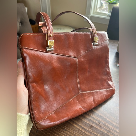 Vintage Brown Leather Lou Taylor Purse - Picture 8 of 8